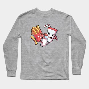 Fast Food Fight Long Sleeve T-Shirt